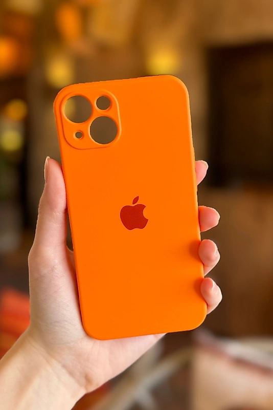 Turuncu Darbeye Dayanıklı Telefon Kılıfı – Kamera Korumalı Silikon Kapak