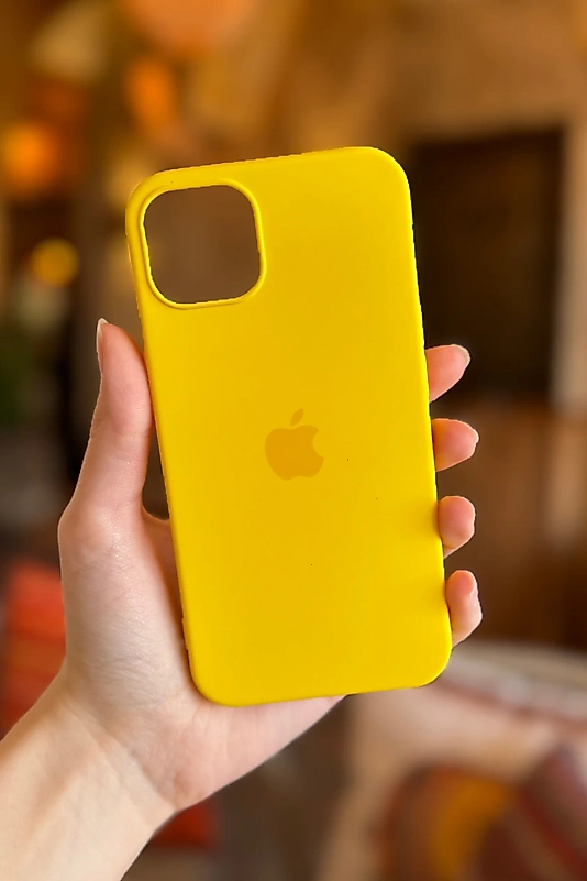 Sarı Darbeye Dayanıklı Telefon Kılıfı – Kamera Korumalı Silikon Kapak